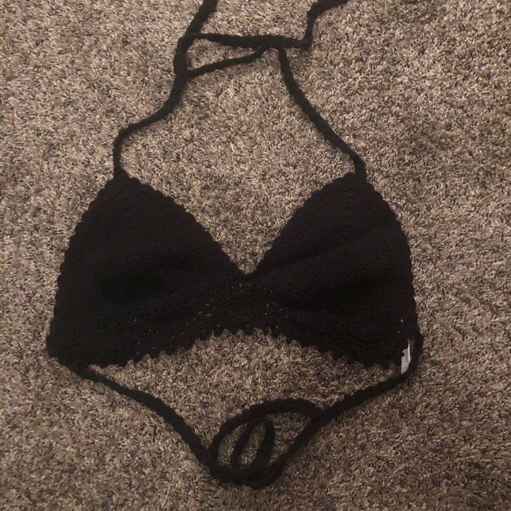 Macrame crochet bra top